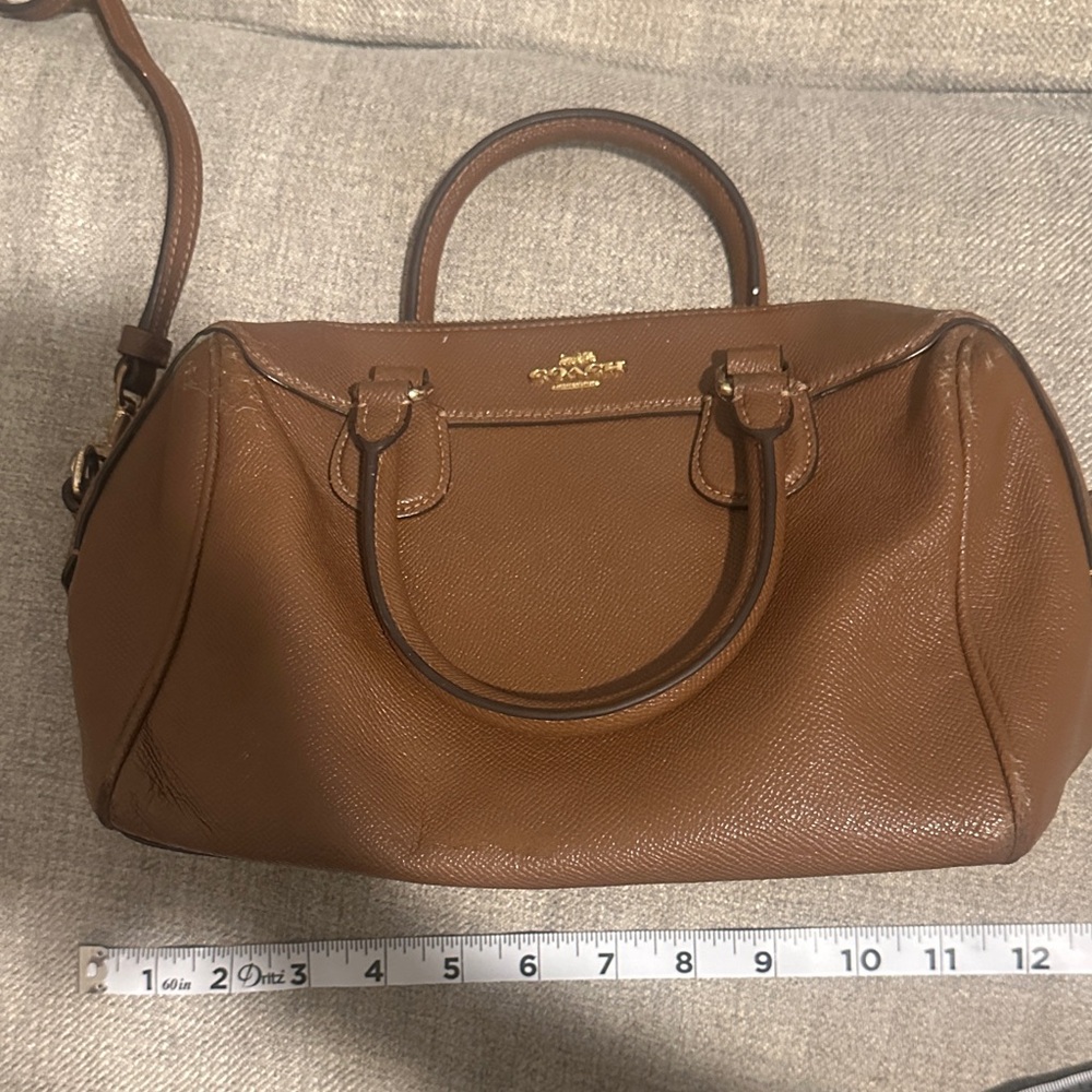 Coach Tan Leather Satchel
